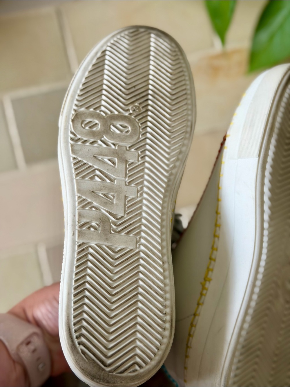 P448 Women's Thea Whip Stitch Low Top Platform Sneakers - 36 - Picture 11 of 13